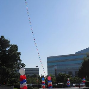 5' balloon with 100' pennant