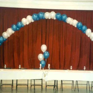 12" double balloon arch (inside only)