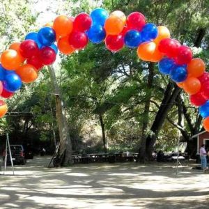 17" packed balloon arch