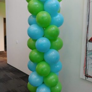 12" balloon column