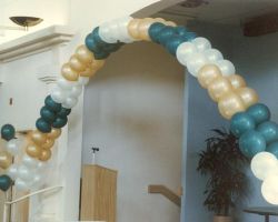 <p style="text-align:center">(inside only) the cost is $130 for this 65 balloon arch of about 28 feet</p> 12" double balloon arch