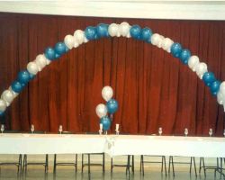 <p style="text-align:center">(inside only) the cost is $120 for this 60 balloon arch of about 25 feet</p> 12" double balloon arch (inside only)