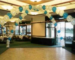 <p style="text-align:center">the cost is $70 for each ($140 for both) of these 35 balloon interlocking arches of about 30 feet</p> 12" single balloon arch