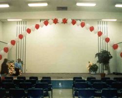 <p style="text-align:center">the cost is $78 for this 39 balloon arch of about 33 feet</p> 12" single balloon arch