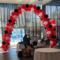<p style="text-align:center">the cost is $348 for this 116 balloon arch of about 34 feet</p> 17" packed balloon arch
