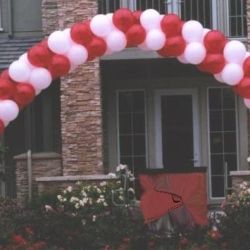 <p style="text-align:center">the cost is $300 for this 100 balloon arch of about 30 feet</p> 17" packed balloon arch