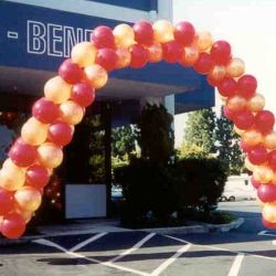 <p style="text-align:center">the cost is $300 for this 100 balloon arch of about 30 feet</p> 17" packed balloon arch