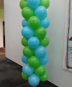 <p style="text-align:center">the cost is $80 for this 40 balloon column of about 7 feet</p> 12" balloon column