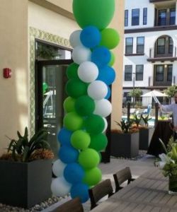 <p style="text-align:center">the cost is $110 for this column (40 balloon column of about 7 feet with a 36″ topper)</p> 12" balloon column